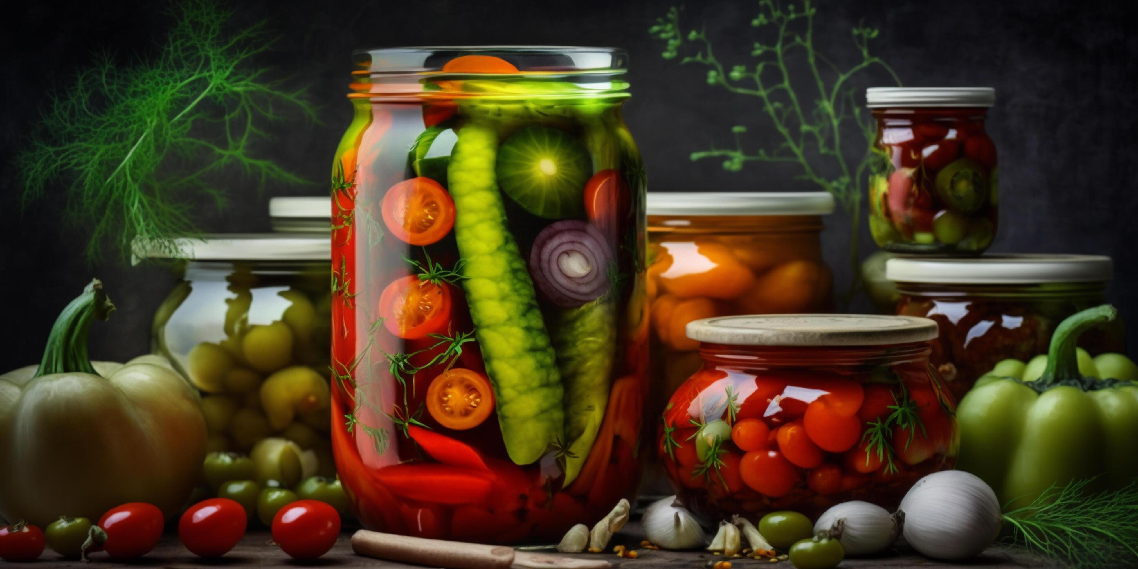 Traditional Russian Pickled Vegetables A Time-Honored Food Preservation Technique Stock Free