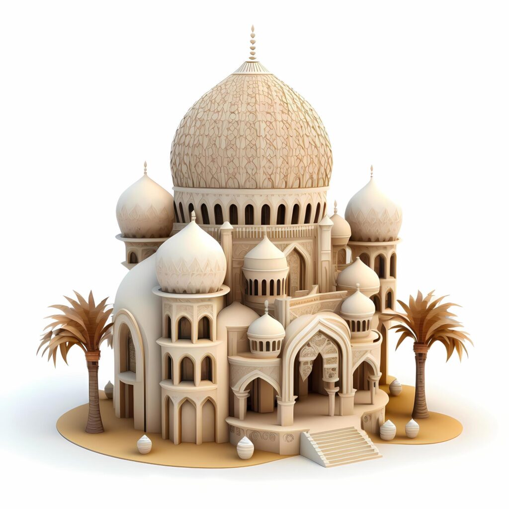 mosque AI Generated Stock Free