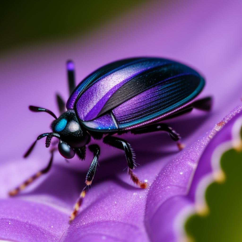 Animal purple bug by by @ai_generated