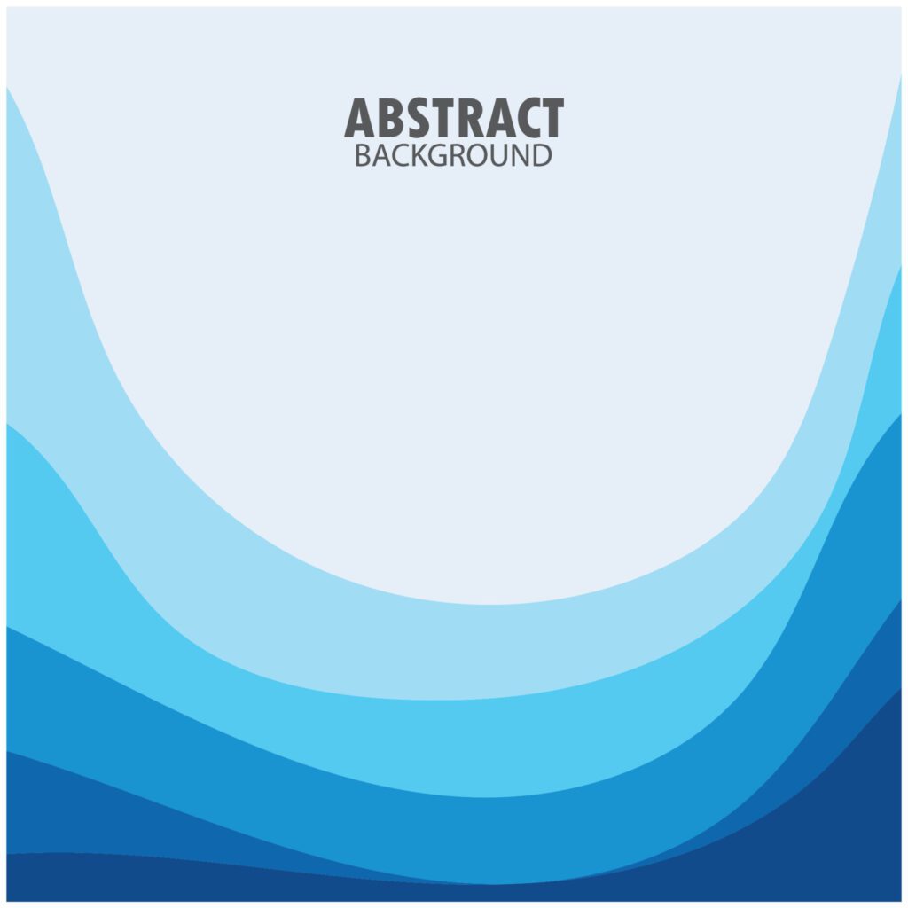 ABSTRACT WAVE BACKGROUND DESIGN WITH BLUE COMBINATION VECTOR Free Vector