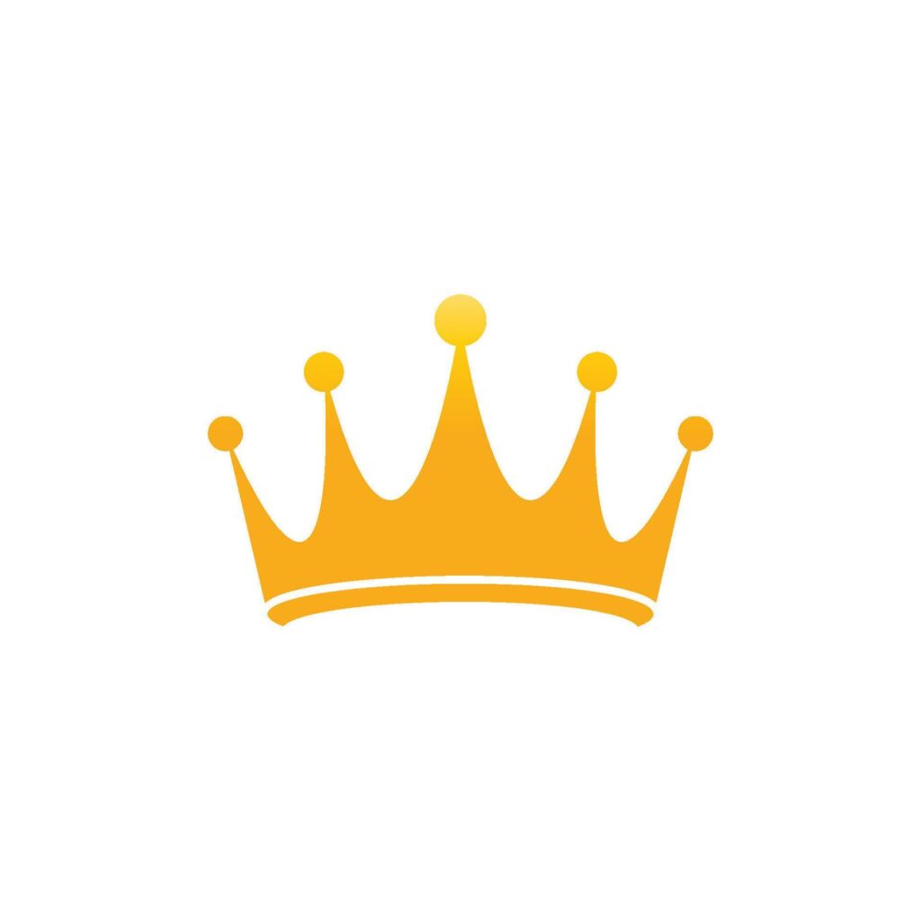 Crown Logo Template icon illustration design Stock Free