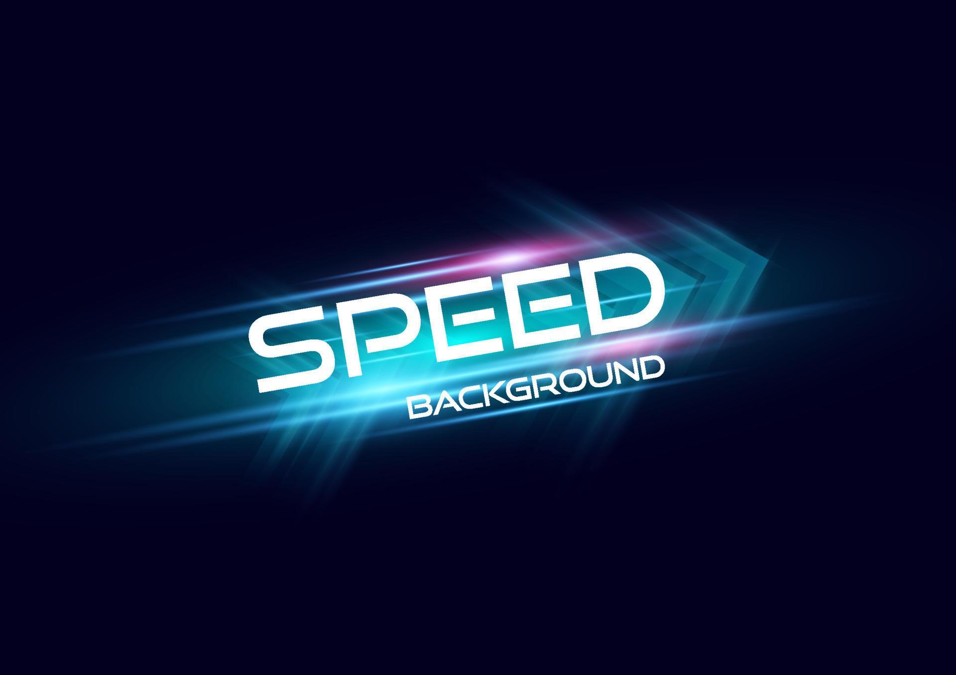 Abstract modern speed light arrow line effect on black background vector illustration Stock Free