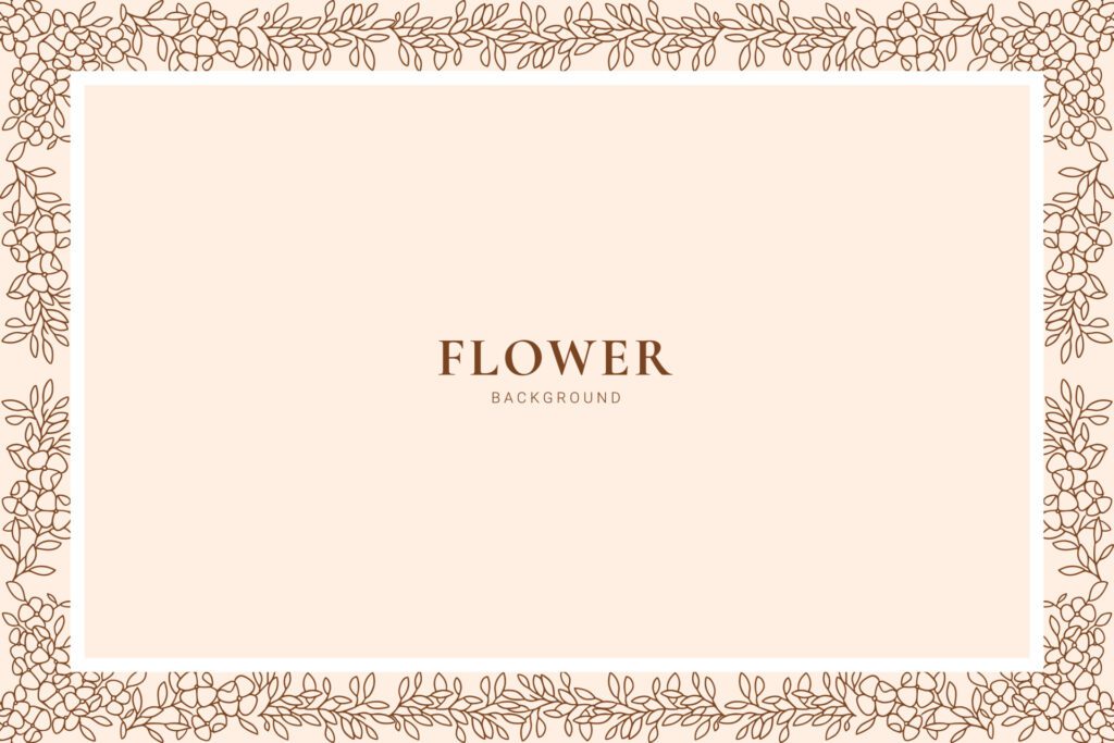 floral frame background Free Vector