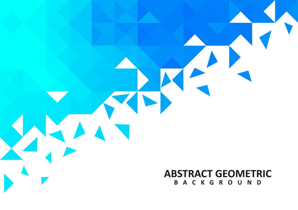 Abstract blue geometric vector background design Free Vector