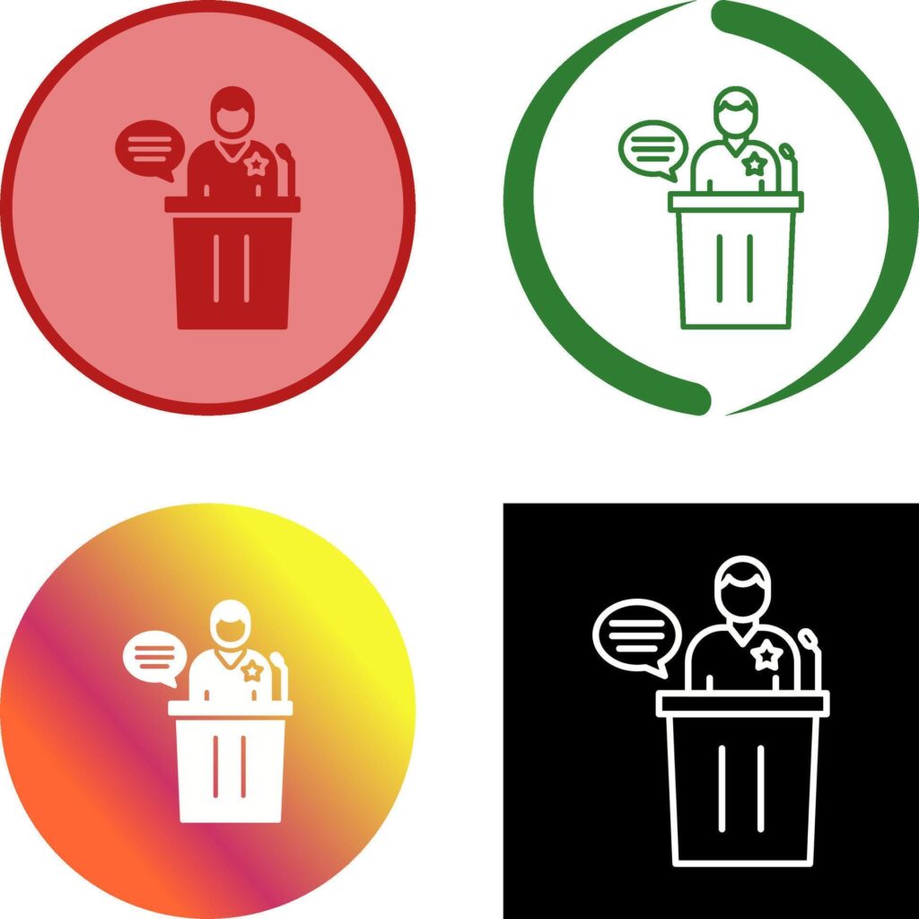 Debate Icon Design Stock Free