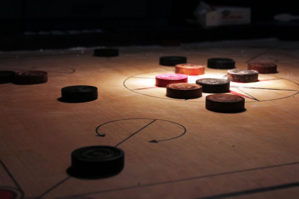 Carrom Board Coins Stock Free