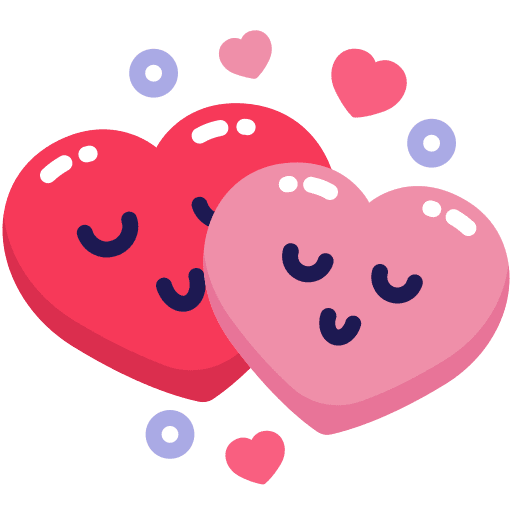 Couple, heart, love sticker