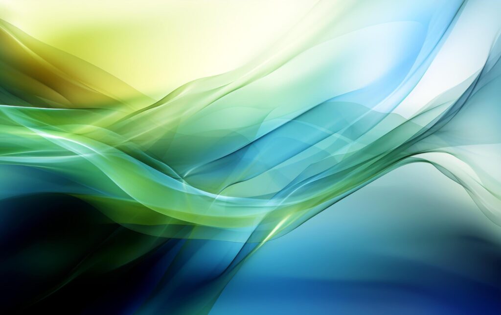 Tranquil Horizon Abstract Background with Blue and Green Palette Stock Free