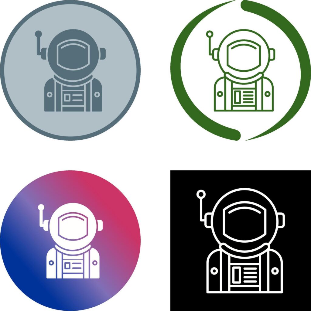 Astronaut Icon Design Stock Free