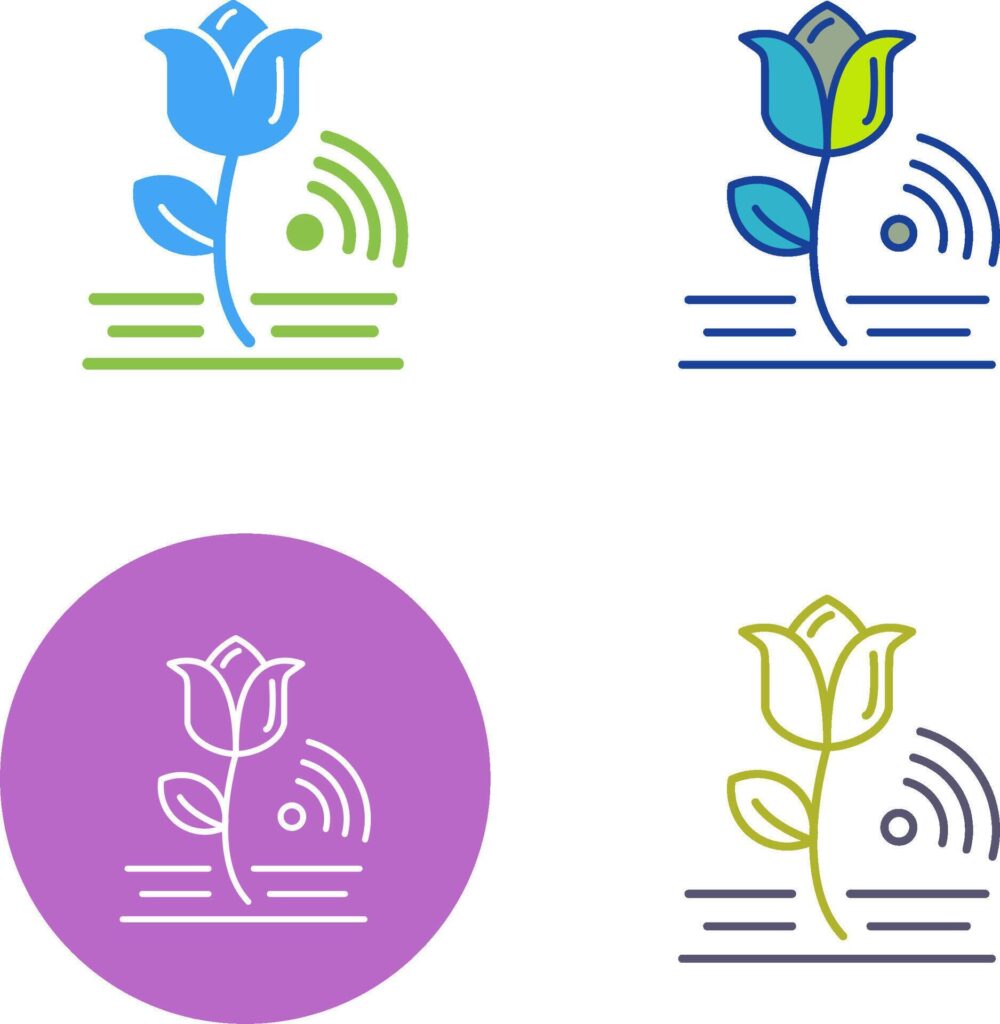 Flowers Icon Design Stock Free