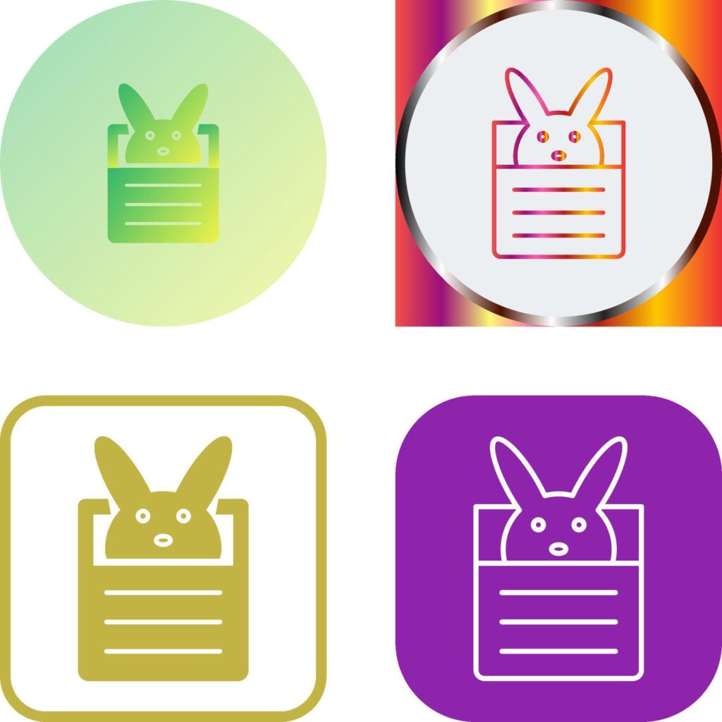 Bunny Icon Design Stock Free