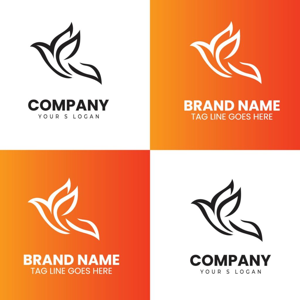 Creative Dove logo design Stock Free and Free SVG