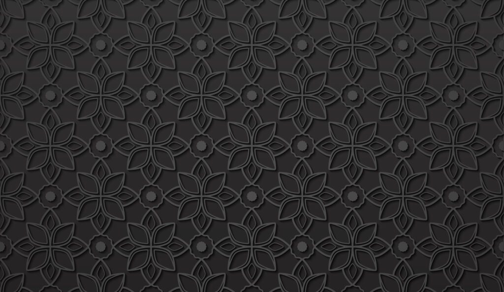 Flat design pattern dark background Free Vector