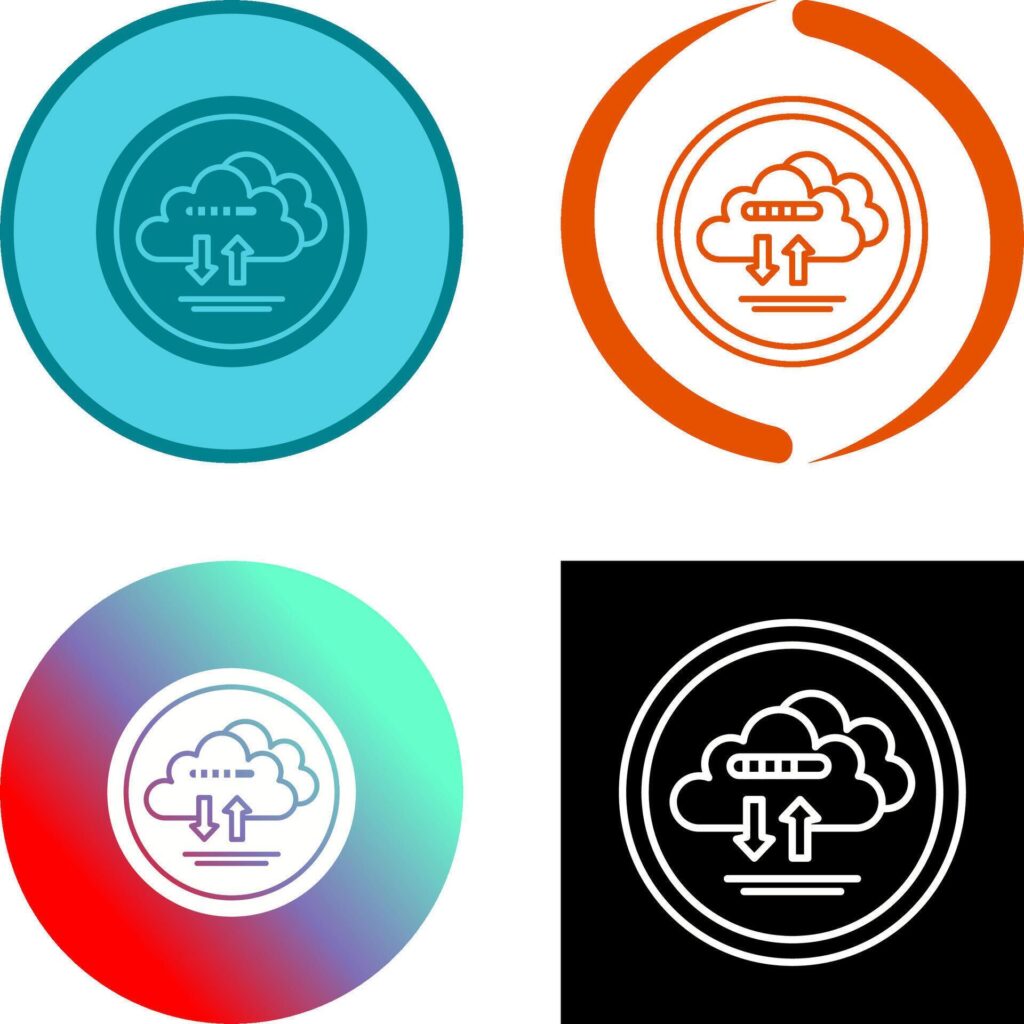 Cloud Data Icon Design Stock Free