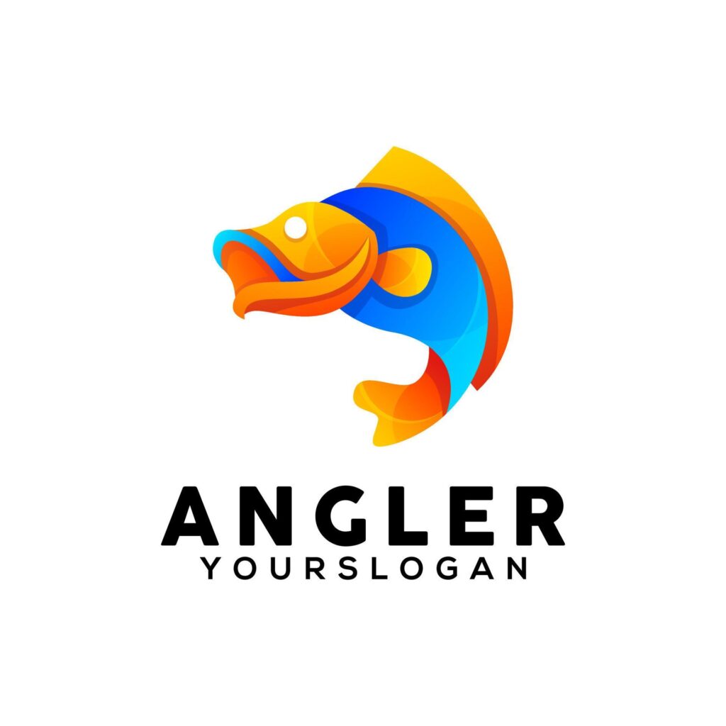 colorful fish logo design template Stock Free and Free SVG