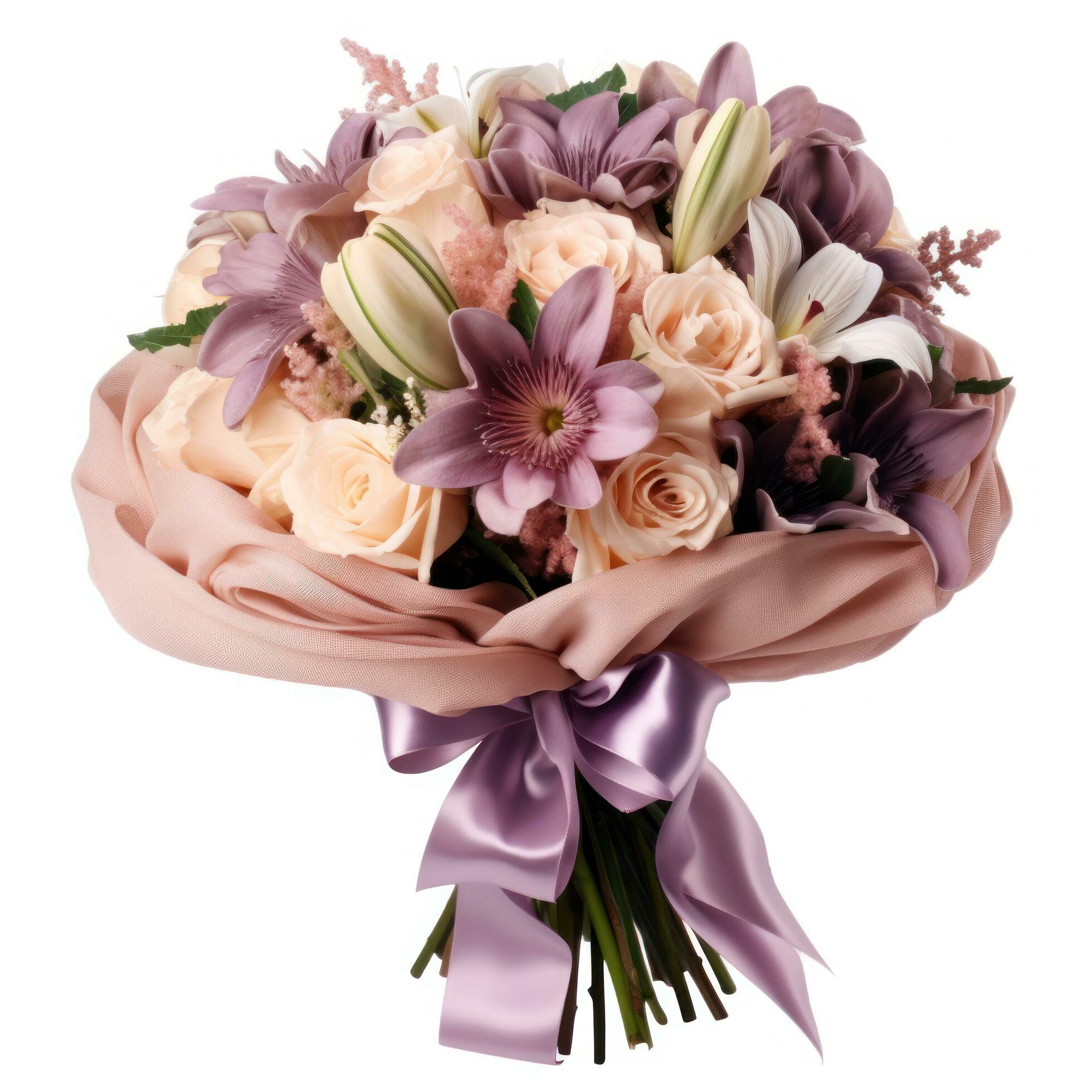 Wedding flower bouquet isolated Stock Free