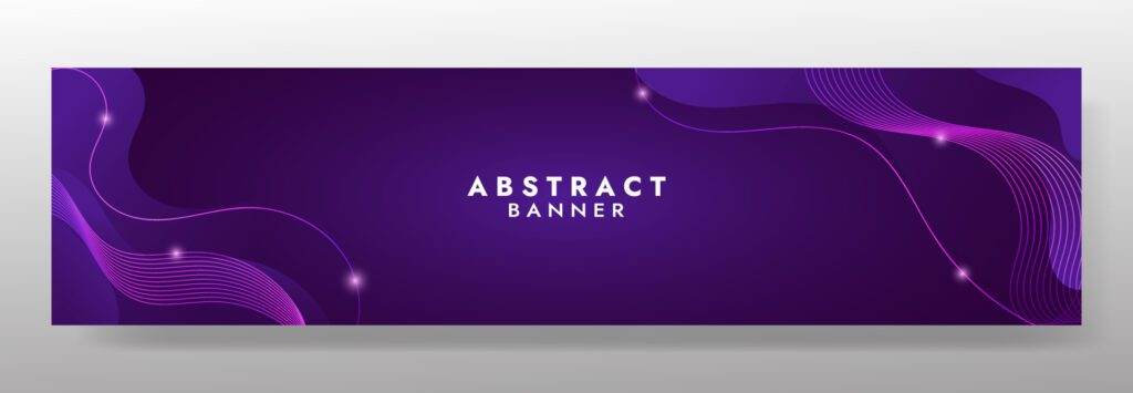 Abstract Blue Fluid Wave Banner Template Free Vector