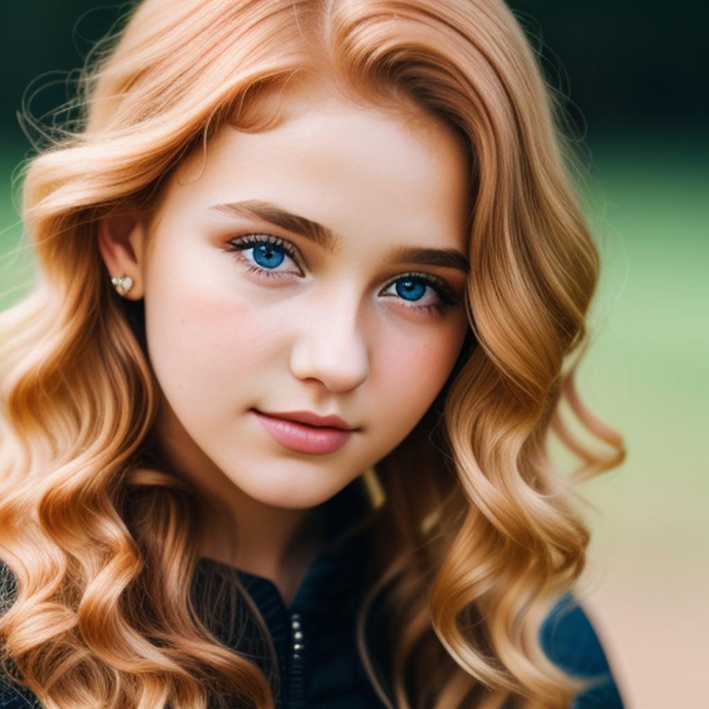 Mädchen, 18 Jahre, blonde by @ai_generated