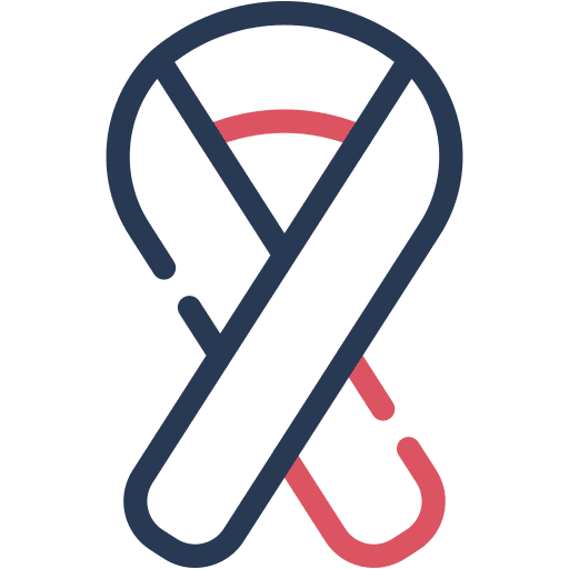 Ribbon, cancer, breast icon