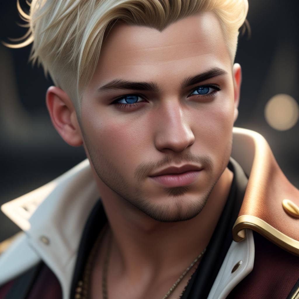 Young male pirate with by @ai_generated