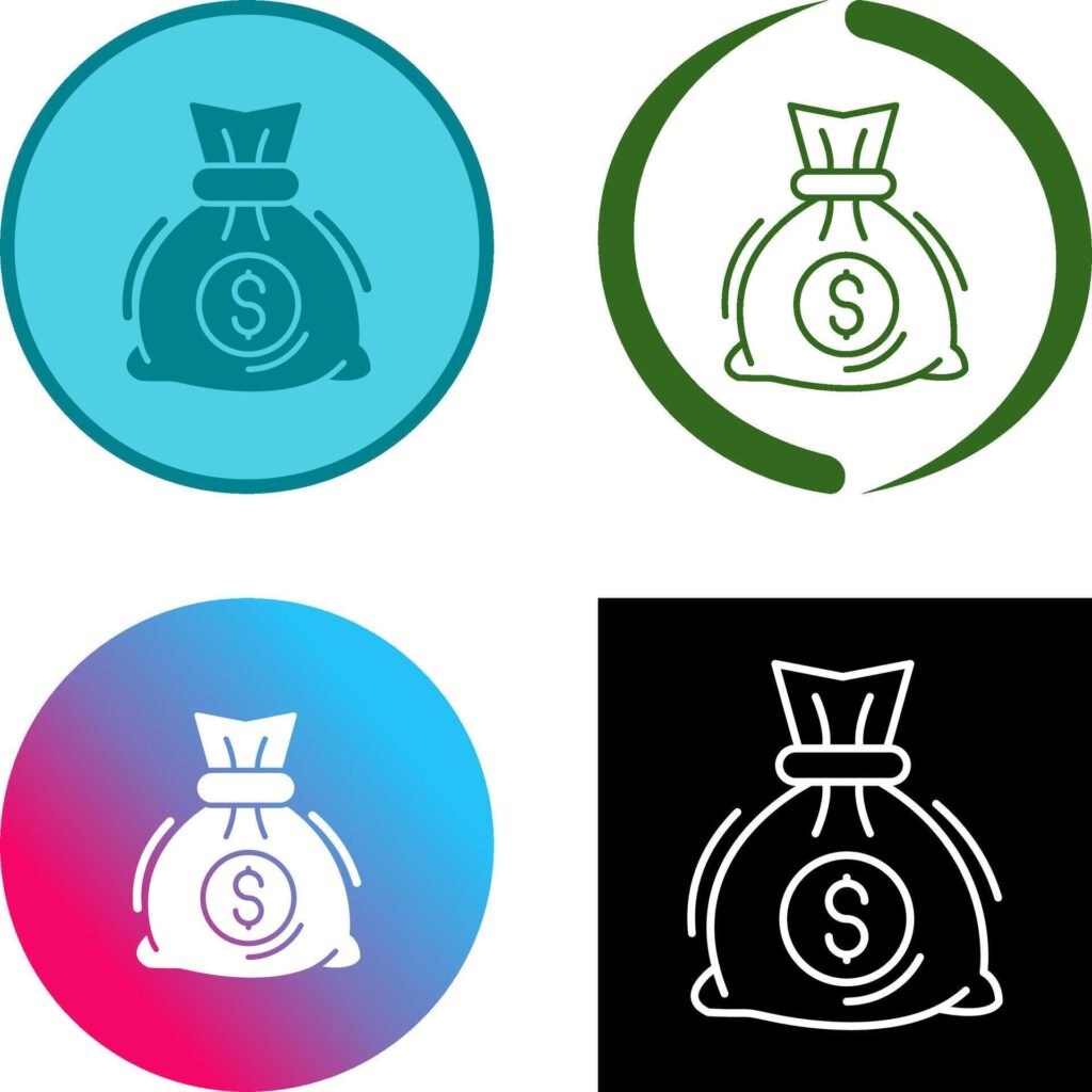 Money Bag Icon Design Stock Free