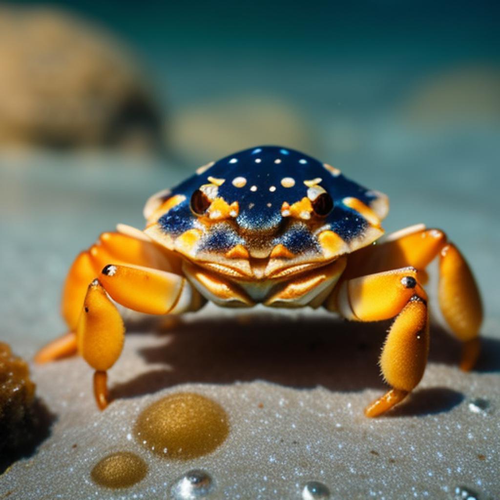 Cute pancake crab wearing by @ai_generated