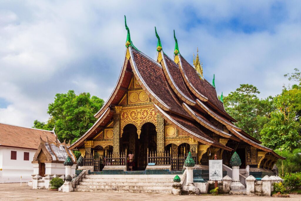 Wat Xieng thong temple,Luang Pra bang, Laos. Stock Free