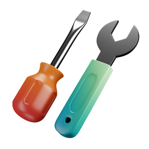 Tool, tools, wrench 3D illustration