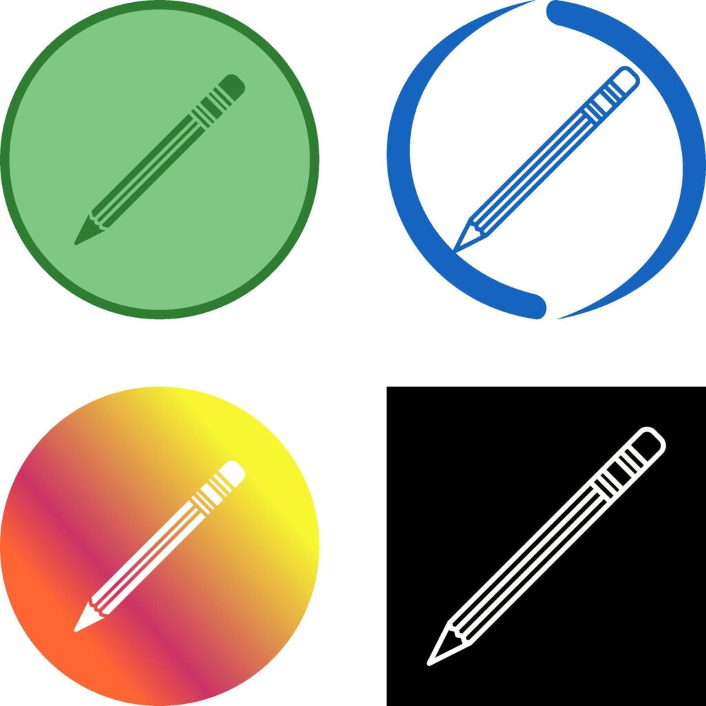 Pencil Icon Design Stock Free