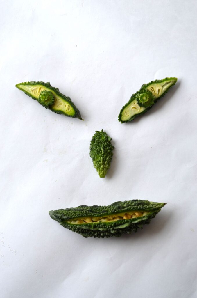 Smiley Face From Vegetables Stock Free