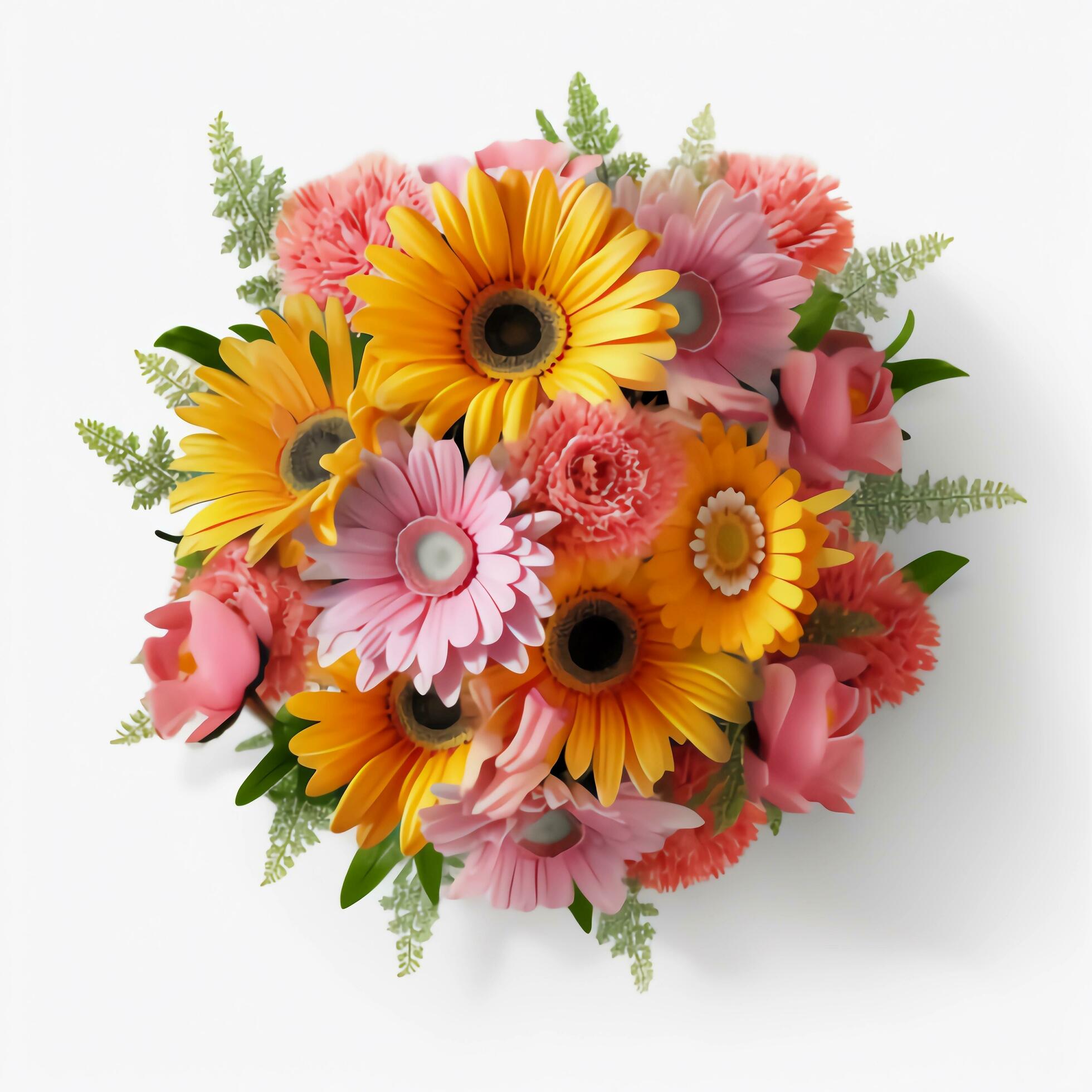 A colorful bouquet of flowers. AI Generated. Stock Free