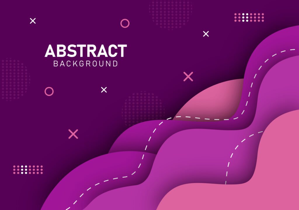 Colorful liquid and geometric background with fluid gradient shapes Free Vector