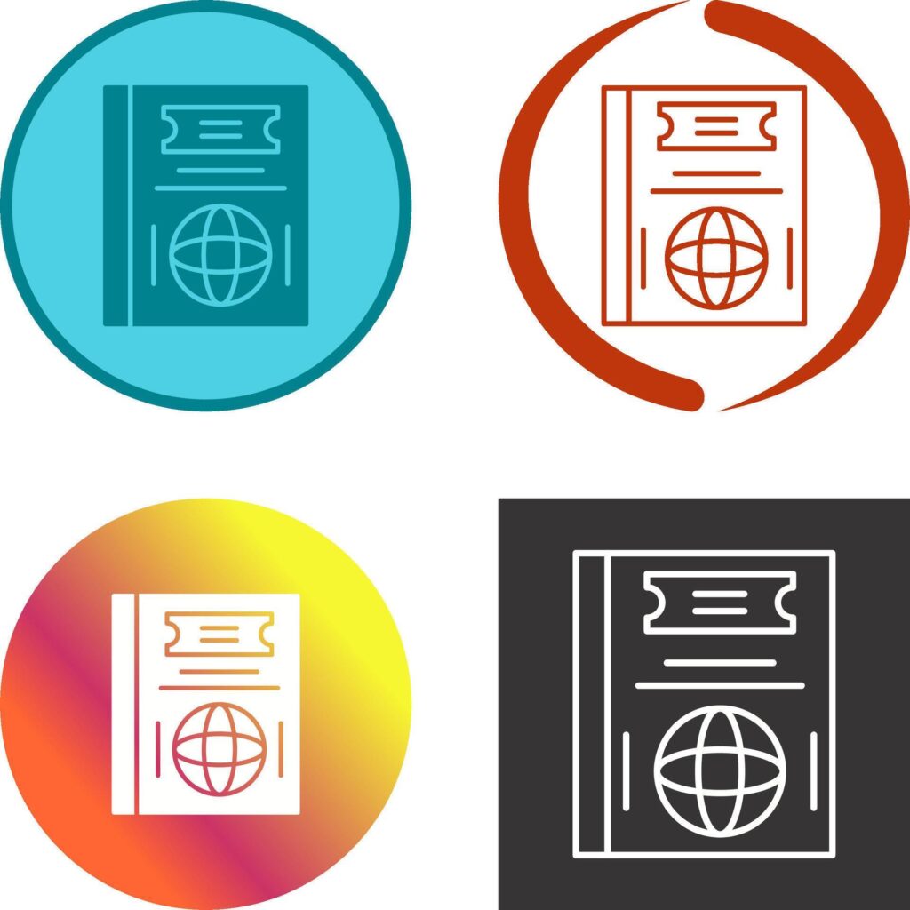 Passport Icon Design Stock Free