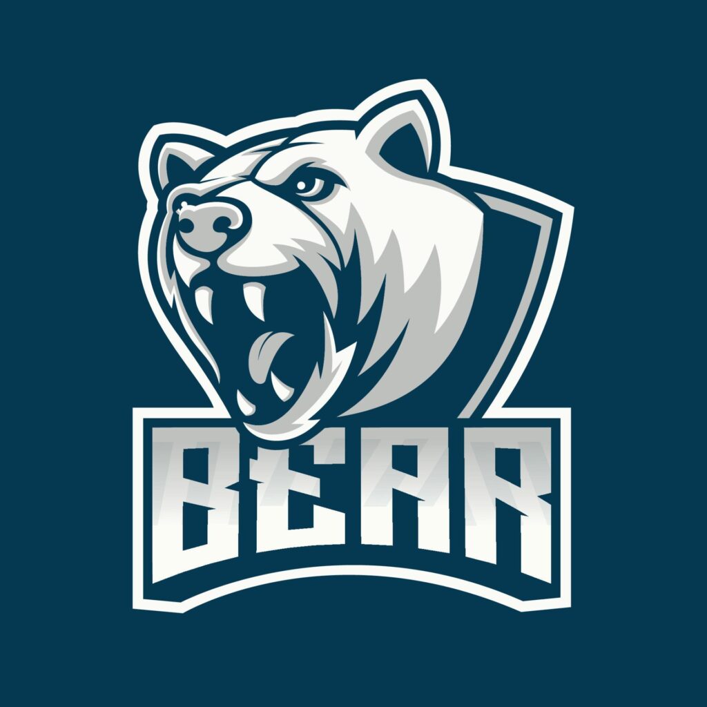 Bear mascot logo good use for symbol identity emblem badge and more Stock Free