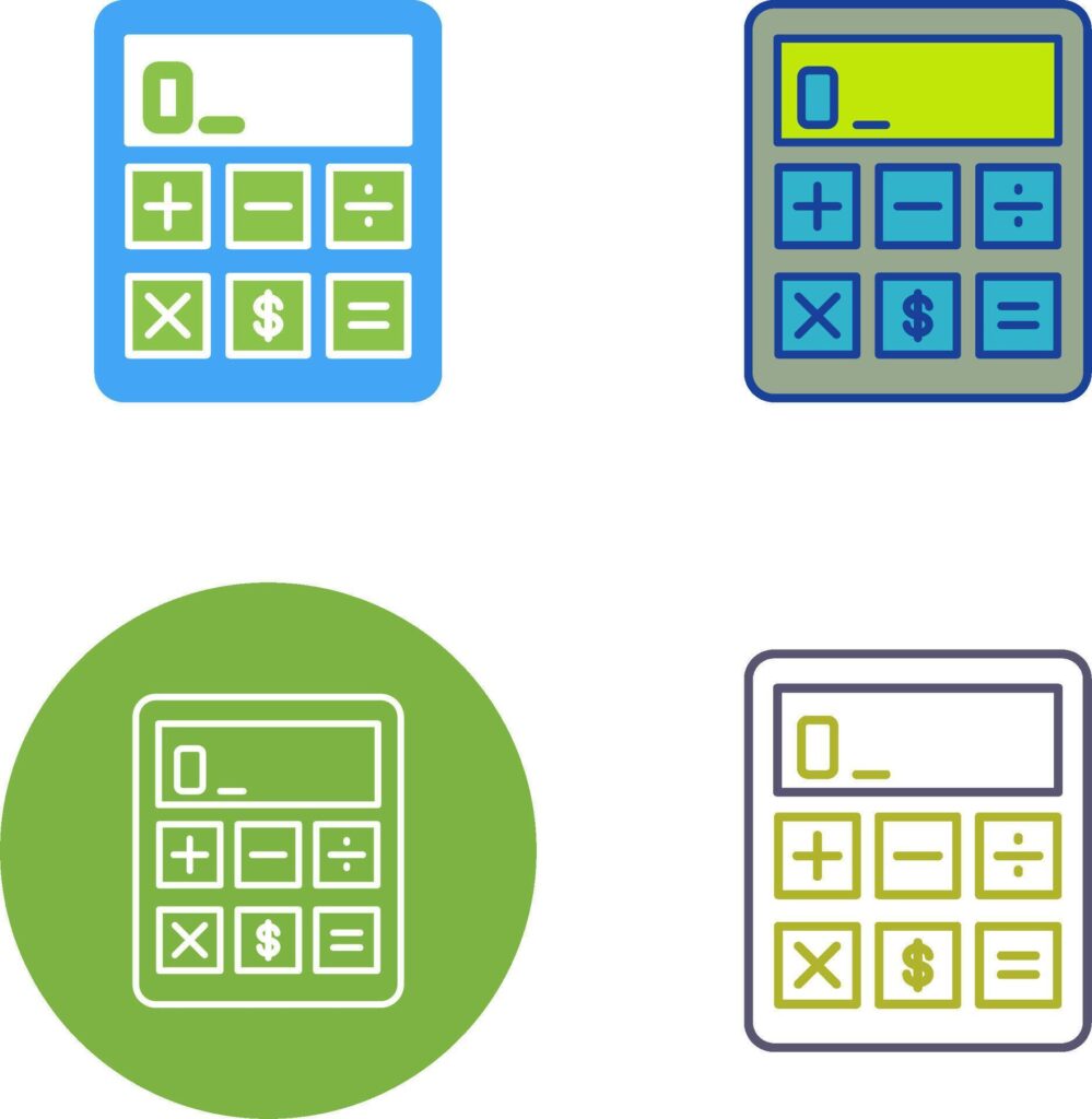 Calculator Icon Design Stock Free