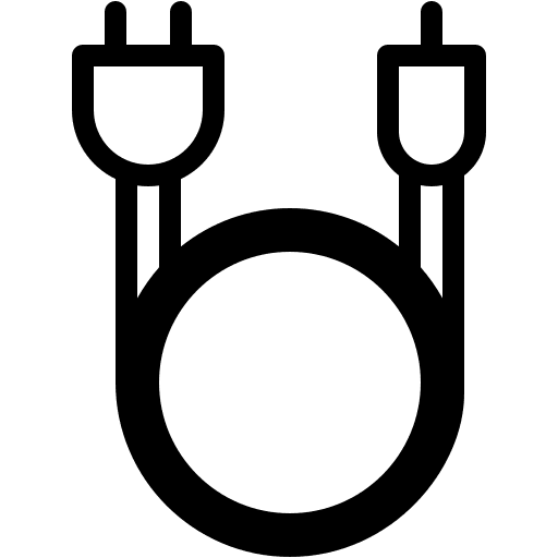 Wire, transportation, electronics icon