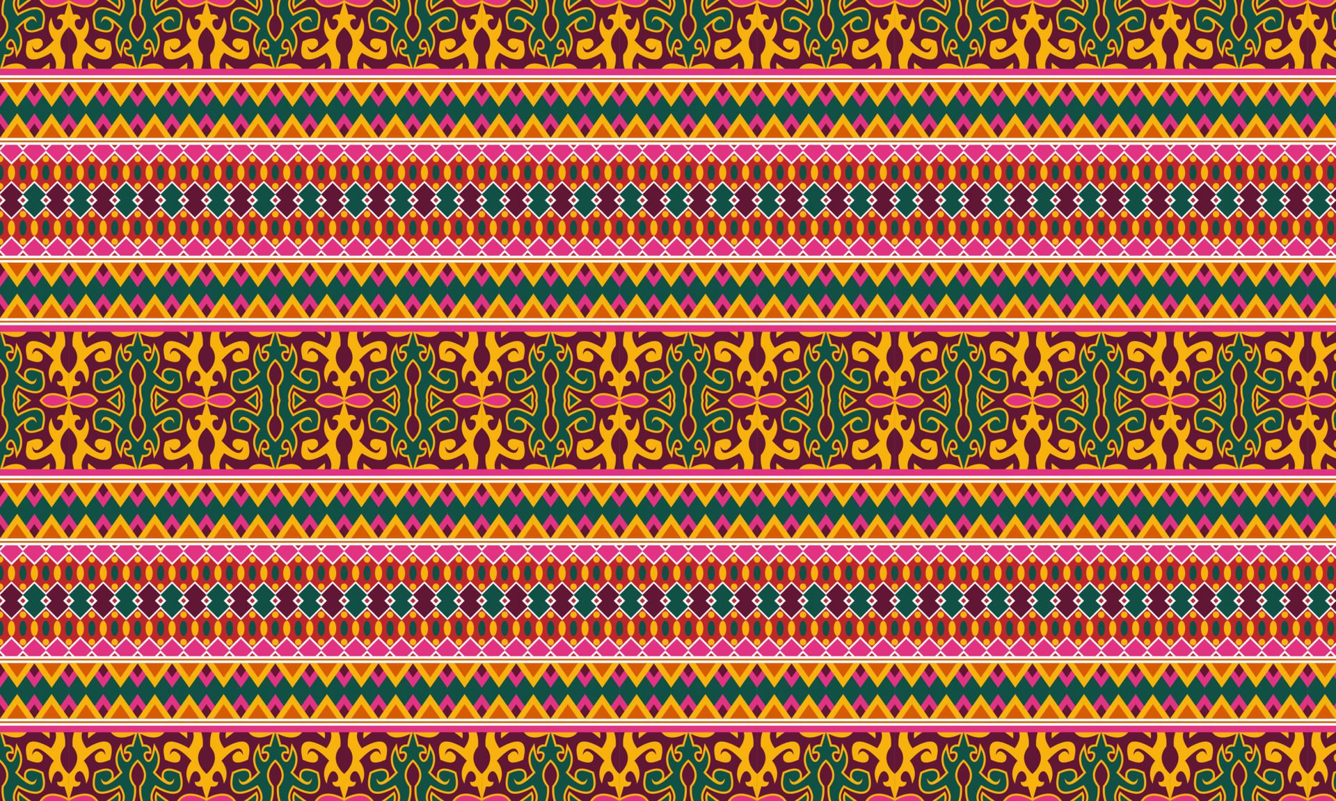 elegant ethnic pattern background Free Vector