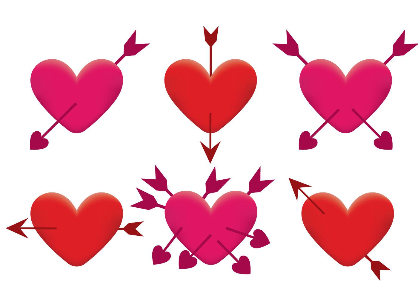 Arrow Through Heart Vector Stock Free and Free SVG