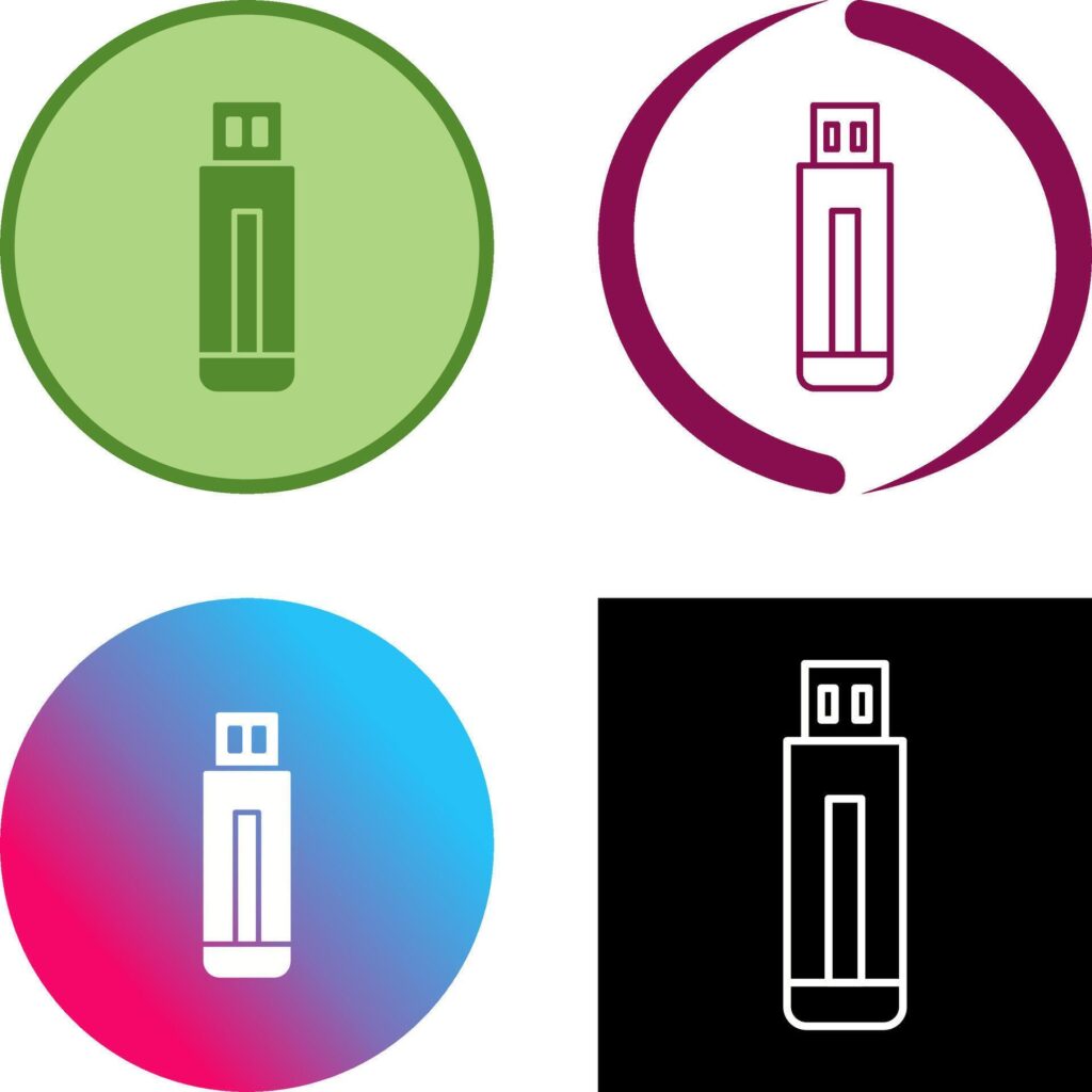 USB Drive Icon Design Stock Free