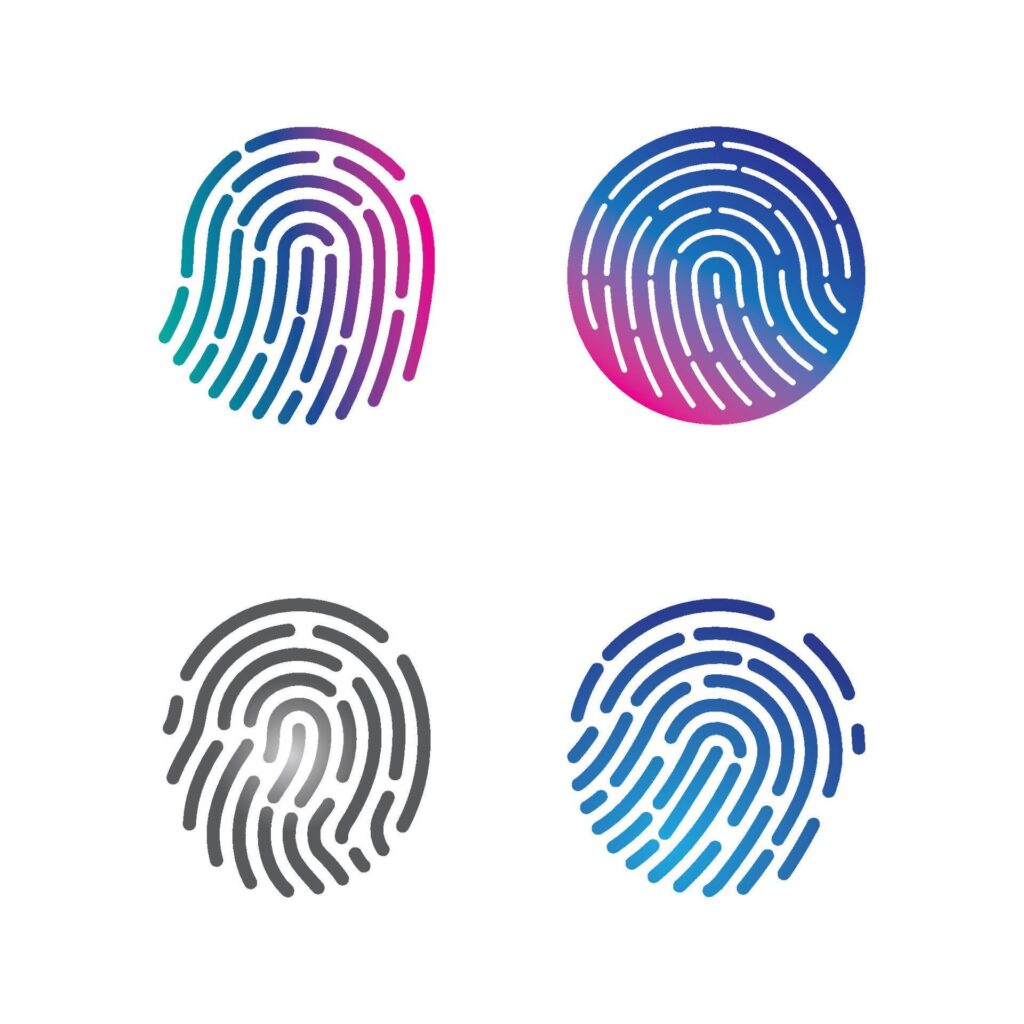 Fingerprint logo vector illustration Stock Free and Free SVG