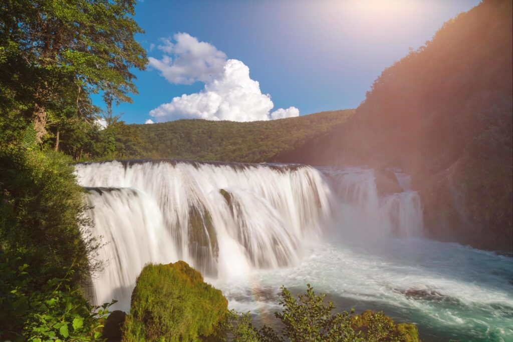 Waterfall nature landscape Stock Free