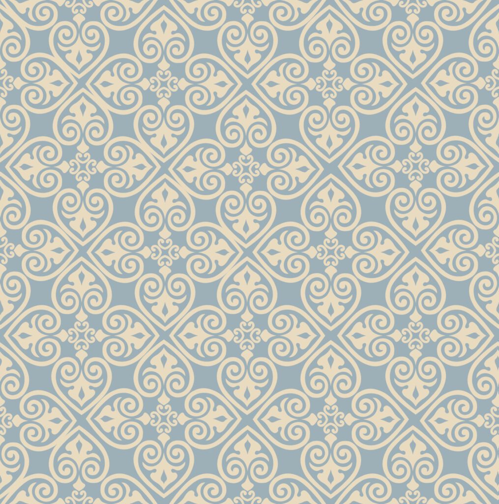 Seamless pattern with floral asian ornament. Abstract ornamental texture. Artistic diagonal flourish tile background in arab orient style Free Vector