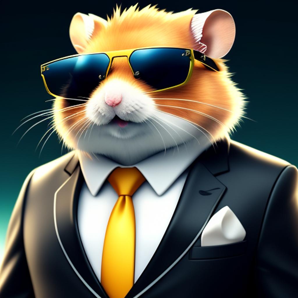 Hamster with suit snd by @ai_generated