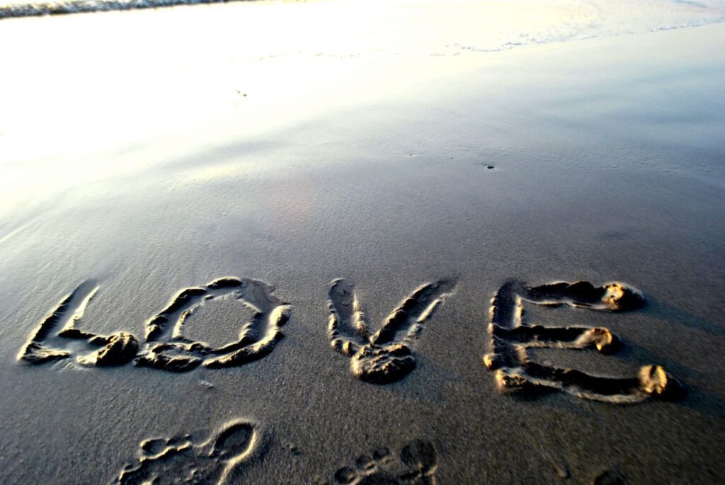 Love Beach Sand Stock Free