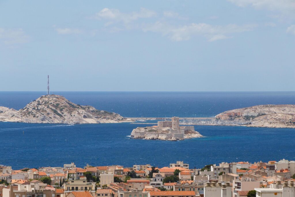 view on island If from Marseille, France Stock Free