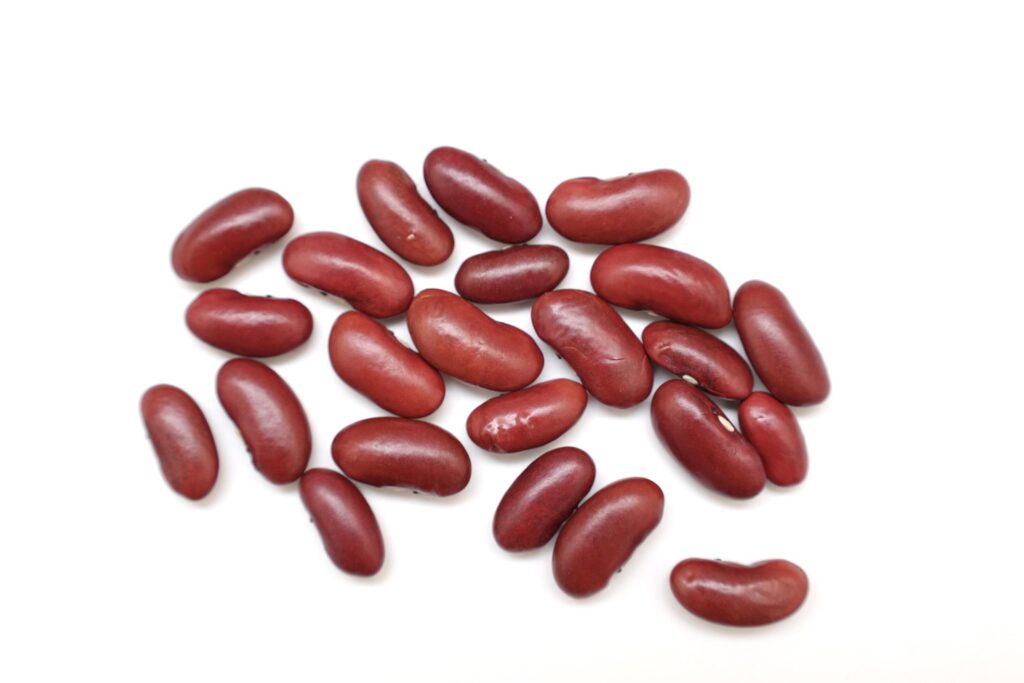 Red beans isolated on white background Stock Free