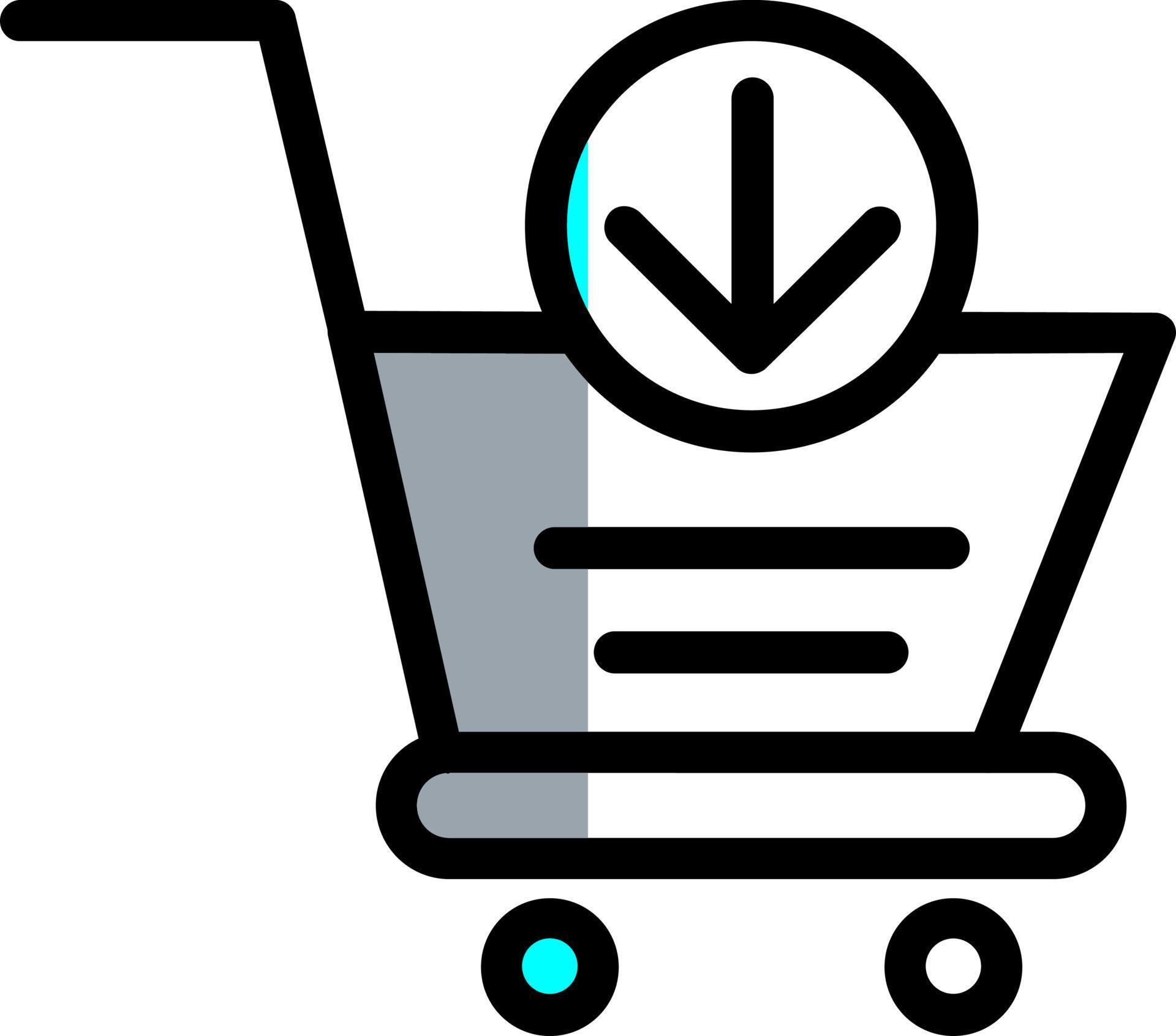 Cart Arrow Down Vector Icon Design Stock Free