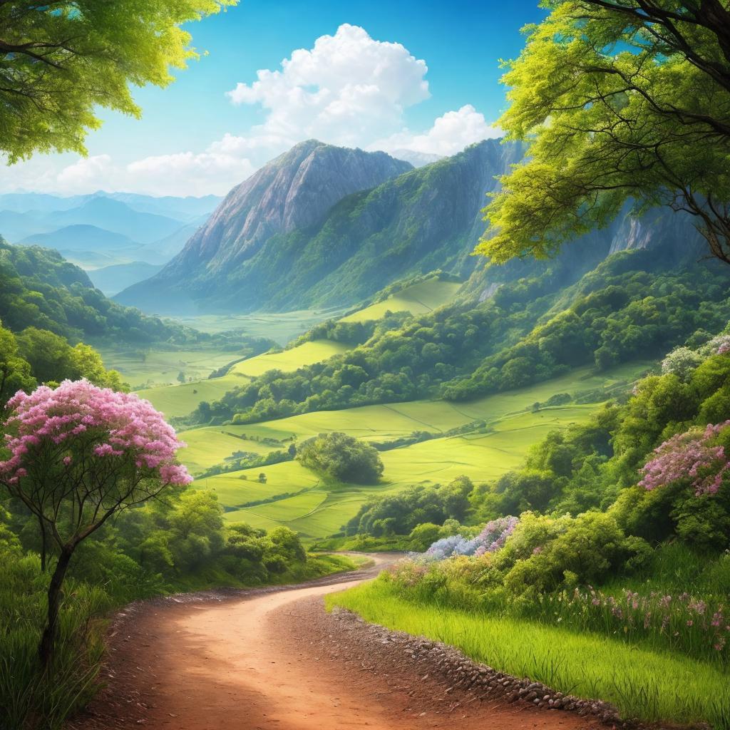 Natural background, beautiful landscape, by @ai_generated