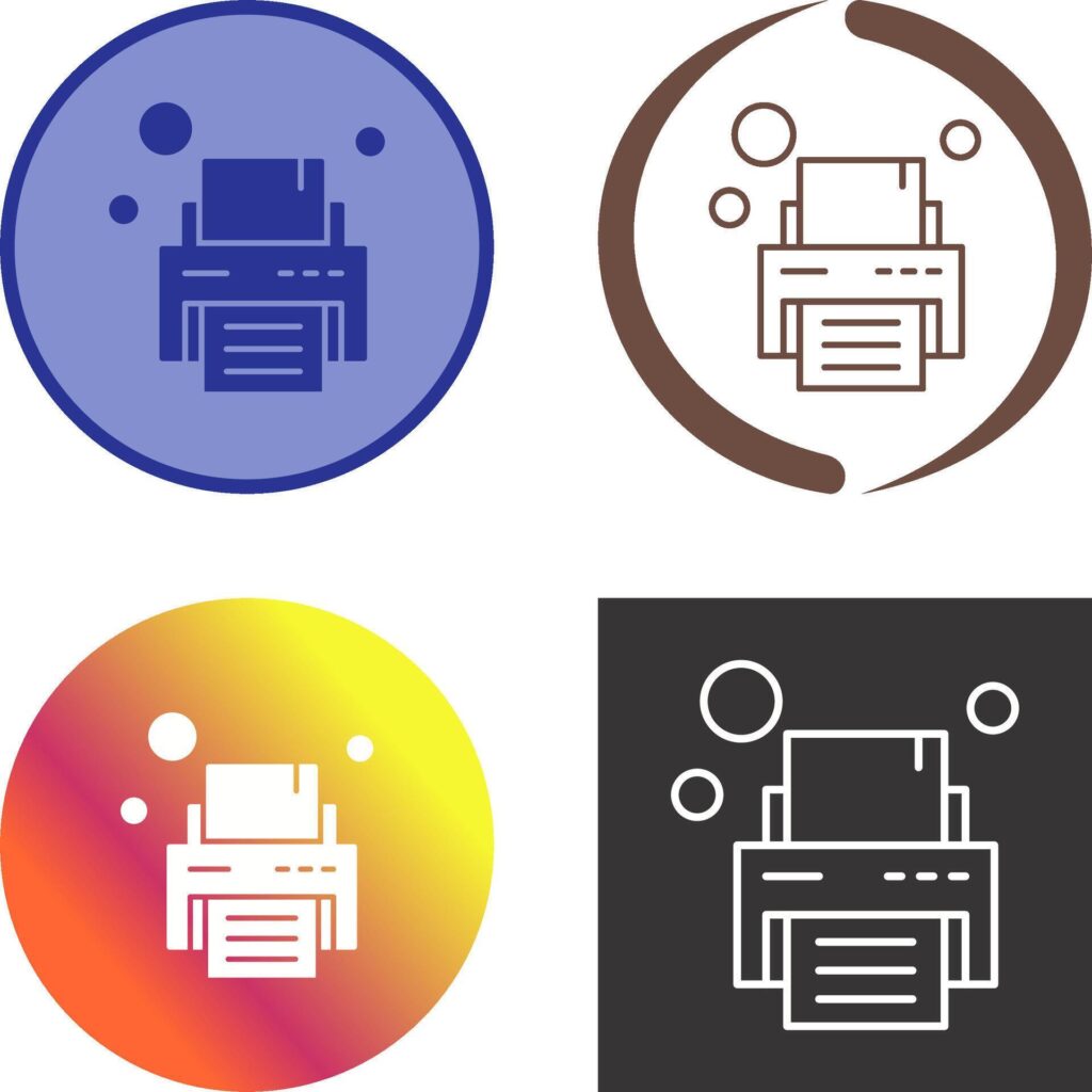 Printer Icon Design Stock Free