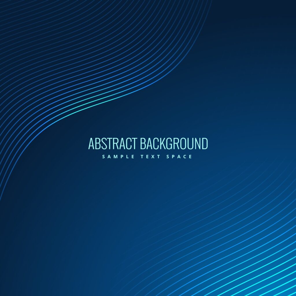 blue wavy abstract background Free Vector